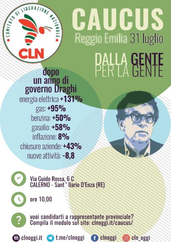 Caucus Reggio Emilia luglio 2022